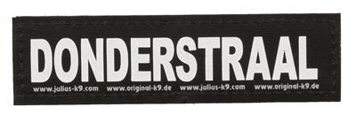 Julius k9 labels voor power-harnas / tuig donderstraal