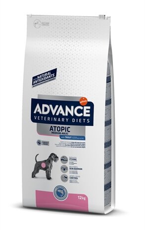 Advance veterinary diet dog gevoelige huid medium / maxi