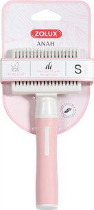 Zolux anah slickerborstel intrekbaar roze / wit Zolux anah slickerborstel intrekbaar roze / wit