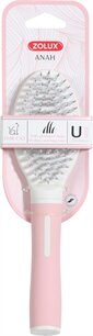 Zolux anah borstel slicker / zacht roze / wit Zolux anah borstel slicker / zacht roze / wit