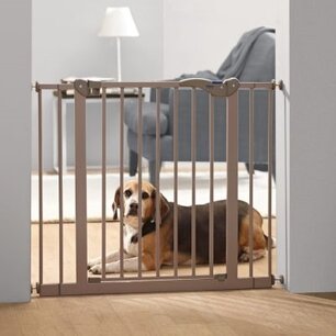 Savic dog barrier afsluithek met kleine deur grijs Savic dog barrier afsluithek met kleine deur grijs