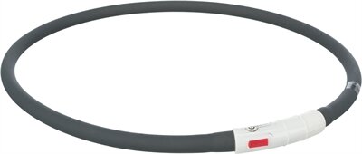 Trixie halsband usb siliconen lichtgevend oplaadbaar zwart Trixie halsband usb siliconen lichtgevend oplaadbaar zwart