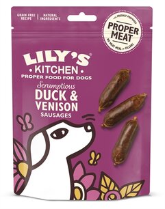 Lily's kitchen dog scrumptious duck and venison sausages Lily's kitchen dog scrumptious duck and venison sausages