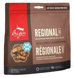 Orijen gevriesdroogd kattensnoepjes regionals red Orijen gevriesdroogd kattensnoepjes regionals red
