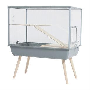 Zolux knaagdierkooi nevo palace plexiglas grijs Zolux knaagdierkooi nevo palace plexiglas grijs