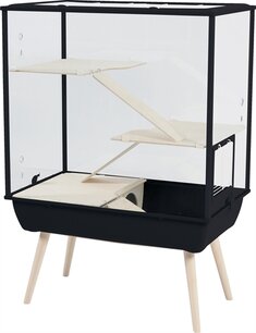 Zolux knaagdierkooi nevo royal plexiglas zwart Zolux knaagdierkooi nevo royal plexiglas zwart