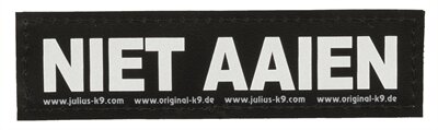 Julius k9 labels voor power-harnas / tuig niet aaien Julius k9 labels voor power-harnas / tuig niet aaien