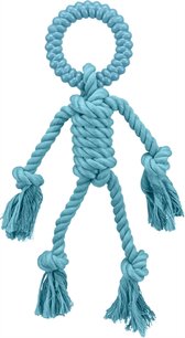 Trixie hondenspeelgoed touwfiguur polyester / tpr Trixie hondenspeelgoed touwfiguur polyester / tpr