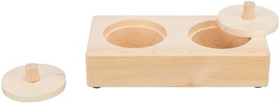 Trixie snack box voor ratten en konijnen hout Trixie snack box voor ratten en konijnen hout
