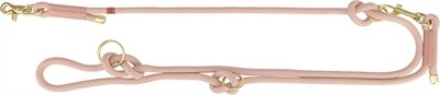 Trixie soft rope hondenriem verstelbaar roze / licht roze Trixie soft rope hondenriem verstelbaar roze / licht roze