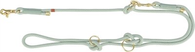 Trixie soft rope hondenriem verstelbaar saliegroen / mint Trixie soft rope hondenriem verstelbaar saliegroen / mint